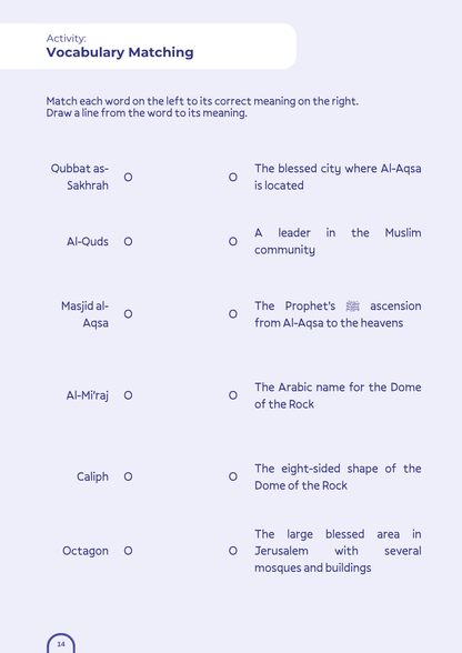 Al-Aqsa Dome of the Rock Companion Learning Pack - Digital PDF