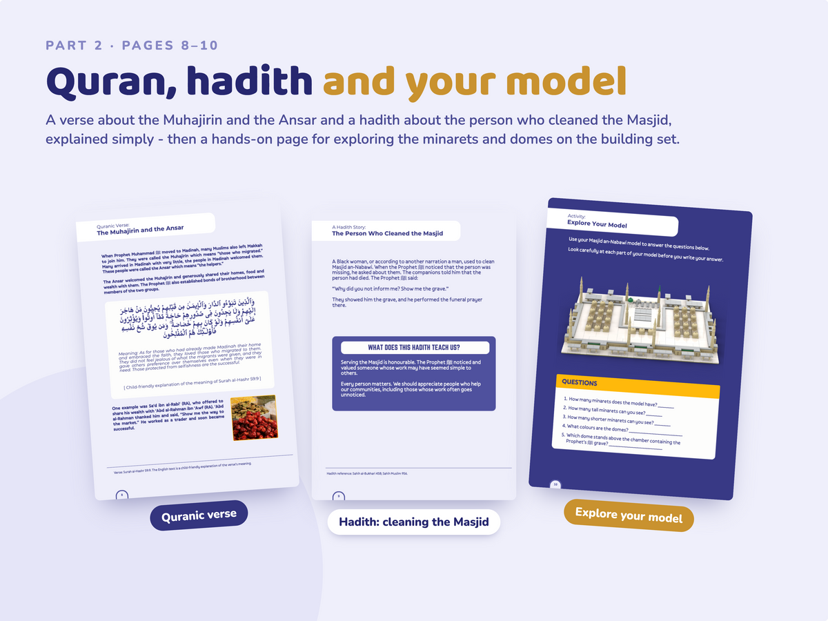 Masjid an-Nabawi Building Set Learning Book
