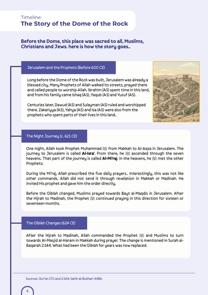 Al-Aqsa Dome of the Rock Companion Learning Pack - Digital PDF