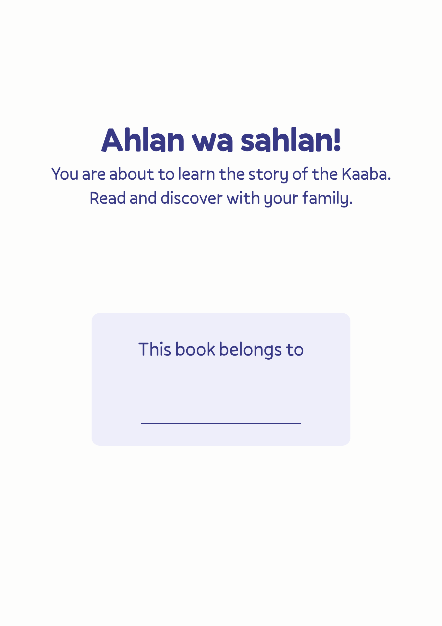 The Kaaba Companion Learning Pack - Digital PDF